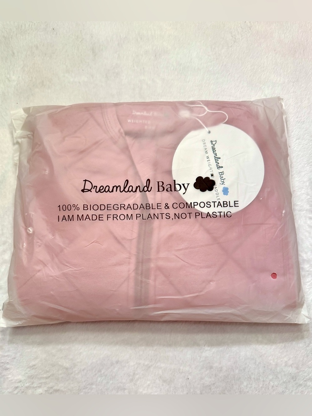 NWT Dreamland Baby Weighted Sleep Swaddle Dusty Rose 0-6 Months